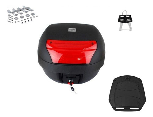 Suporte Bagageiro Ff Yamaha Fazer Fz15 + Baú Protork 28 Lts 1