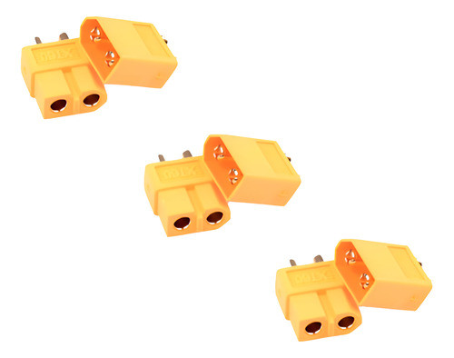 Set 3 Juegos Conectores Xt60 X T 60 Macho/ Hembra Originales 0
