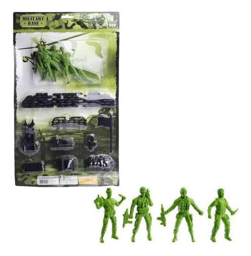 Kit C/ 3 Kit Soldadinho De Plastico Infantil Boneco De 0