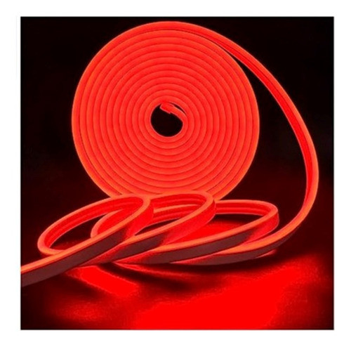 Cinta Luz Led Continua Neon Flexible 12v X Metro Rojo R238 1