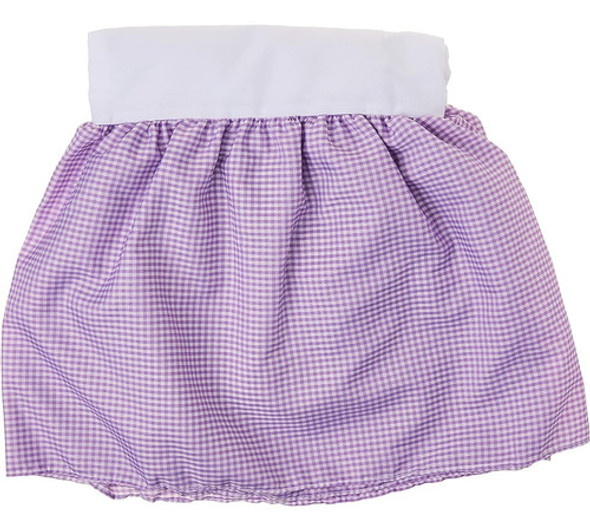 Muñeca Bebé Vichy / Falda De Cuna De Retazos Con Ojales / Vo 0
