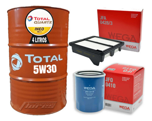 Cambio Aceite 5w30 4l + Kit Filtros Honda City 1.5 I-vtec 0