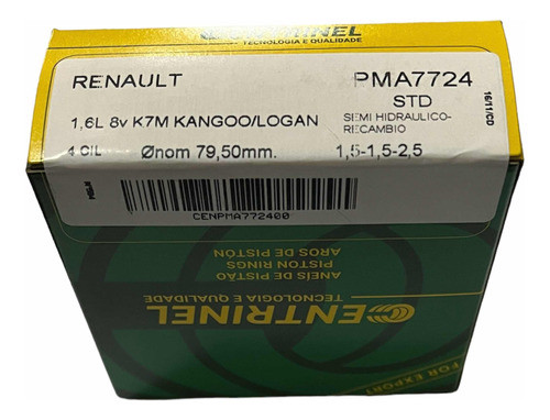 Aros Recambio Renault K4m Y K7m * 1.50mm Primera Ranura* Std 0
