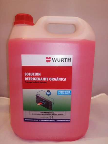 Refrigerante Anticongelante Wurt Organicoal 33% 5l L46 0