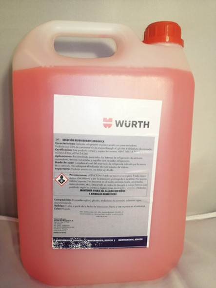 Refrigerante Anticongelante Wurt Organicoal 33% 5l L46 1