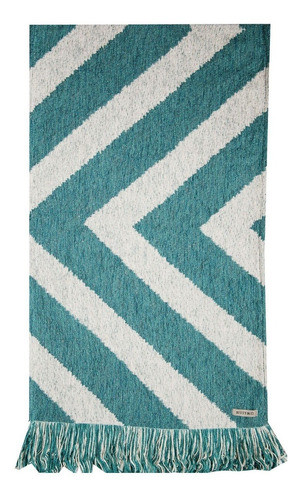 Camino De Mesa De Chenille Zig Zag De 1,60m X 0,36cm 0