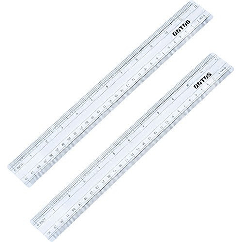 Ruler Regla Recta Herramienta Medición 12 Transparente 0