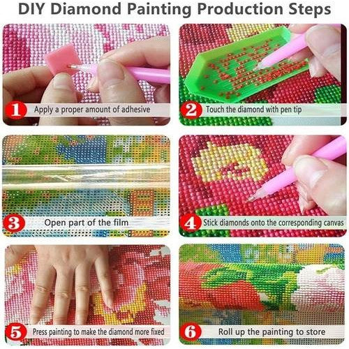 Pintura Por Diamantes Kit Completo 18x18cm Dragon 1