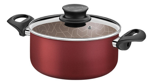 Cacerola Tramontina París Roja Con Asas 26 Cm Diametro 6,7lt 0