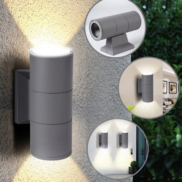 Spot / Aplique Bidireccional Pared Para 2 E27 - 26 Cm Gris 1