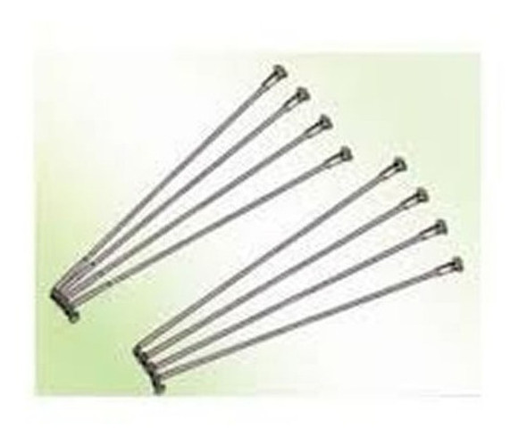 Rayos Zincados Para Bicicleta 180mm Con Niple 36 Unidades 0