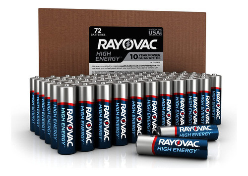 Rayovac Aa Baterias De Alta Energia Alcalinas 81572bx Aa 72 0