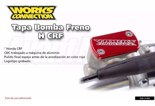 Tapa Bomba Freno Del Works Conecction Crf Avant Motos 1