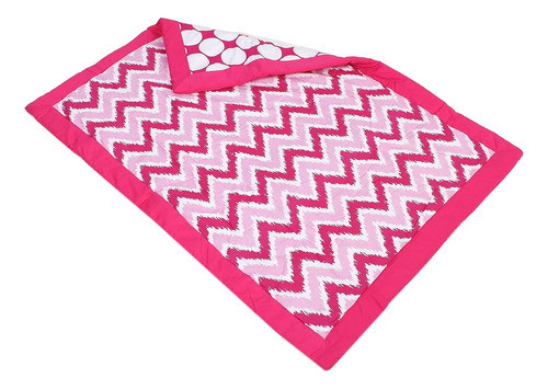 Bacati - Colección Mixnmatch Ikat Chevron Rosa Para Bebés/ni 0
