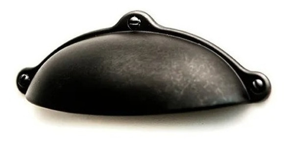 Tirador Vintage. Asa. Manija Para Mueble. Cubeta. Negro 0