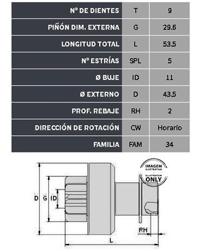Bendix Nipondenso Toyota Corolla 16v/etios/ho Civic 1