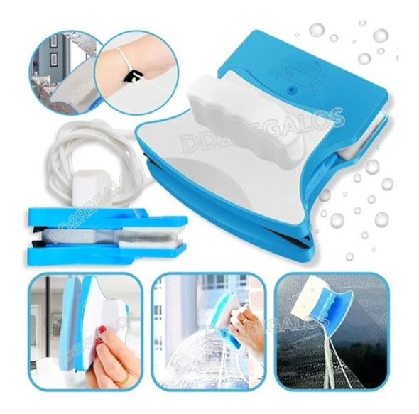 Limpia Vidrios Ventanas Magnéticos Doble Iman Limpia Fácil 1