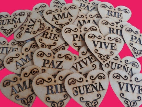 Corazon Fibrofacil Buenos Deseos  10cm  X 20u 0