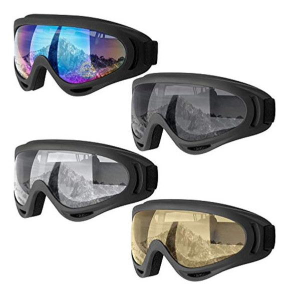 Dapaser 4 Pack Ski Goggles, Winter Sport Goggles 0 Dapaser 4 Pack Ski Goggles, Winter Sport Goggles 0