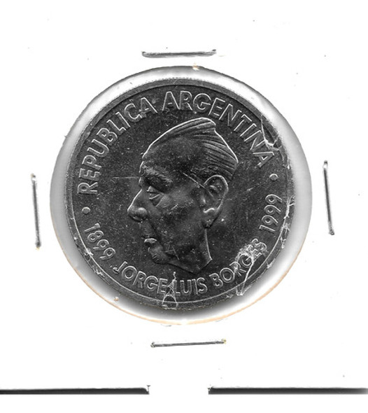 Argentina Moneda Borges 2 Pesos Año 1999 - Sin Circular! 0