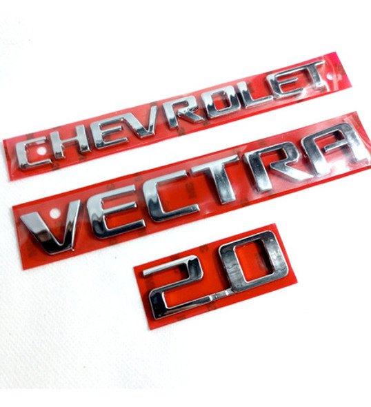 Kit Emblemas Insignias Chevrolet + Vectra + 2.0 2006 A 2011 0