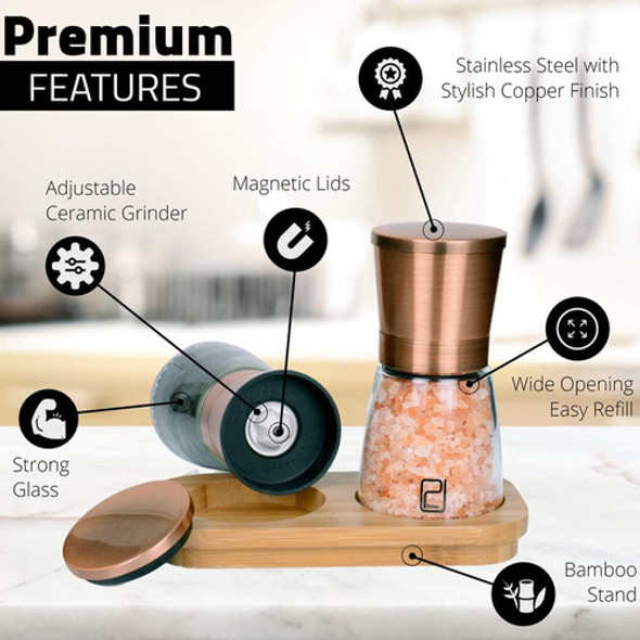 Kit De Molinillos Premium En Acero Inoxidable, 170 Gramos 1 Kit De Molinillos Premium En Acero Inoxidable, 170 Gramos 1