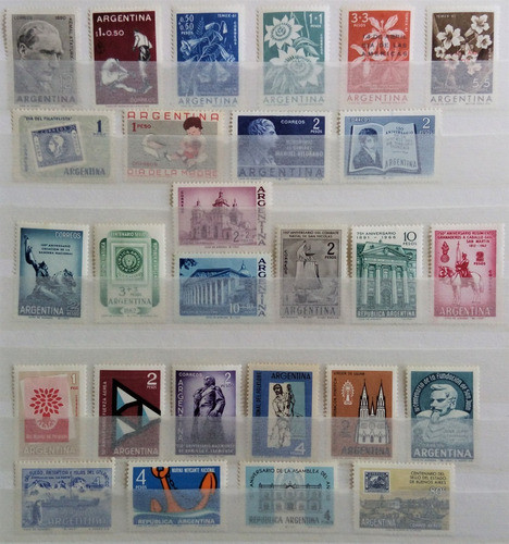 Argentina, Lote 50 Sellos Difer Conmemorativos Nuevos L15472 1