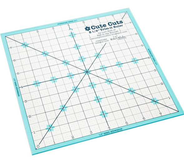 Regla De Medida Aqua De 216 Cm X 216 Cm De Lori Holt Trim It 0