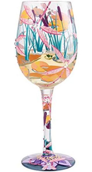 Enesco Lolita Dragonfly Magic Wine Glass 1