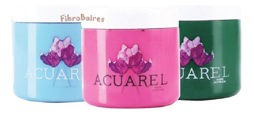 Acuarel - 3 Bases Acrilicas Decorativa X 200cc - 0