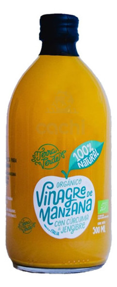 Vinagre De Manzana Con Cúrcuma Y Jengibre Orgánico 500ml 0 Vinagre De Manzana Con Cúrcuma Y Jengibre Orgánico 500ml 0