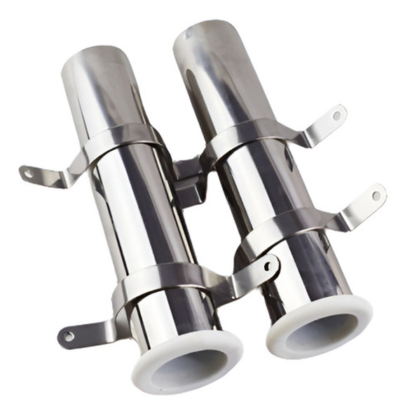 2pcs Barra Soporte Caña De Montaje Al Ras Soporte Acero Inox 0