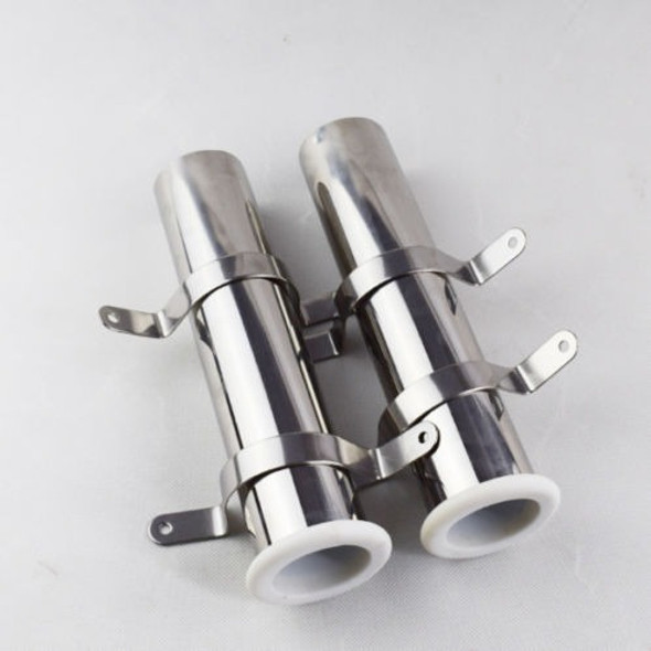 2pcs Barra Soporte Caña De Montaje Al Ras Soporte Acero Inox 1