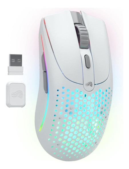 Mouse Ratón Videojuegos Computadora Inalámbrico Gamer Blanco 0