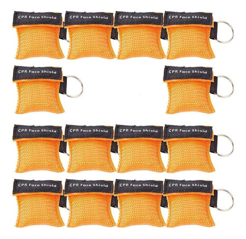 Kongdy 50pcs Cpr Máscara De Llavero De Escudo Facial Con Bar 0