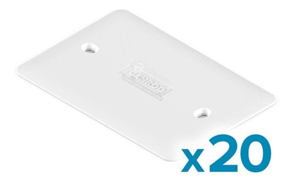 Tapa Ciega Genrod Caja De Embutir Rectangular Pvc 10x5 X20 ! 1 Tapa Ciega Genrod Caja De Embutir Rectangular Pvc 10x5 X20 ! 1