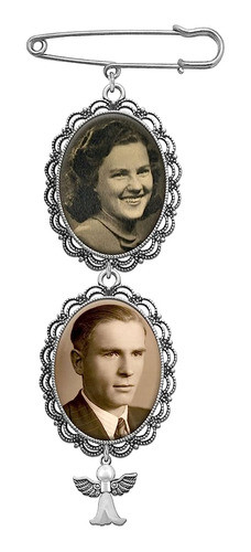 Ramo De Boda Angel Photo Charm Cascading Double Frame For Br 0
