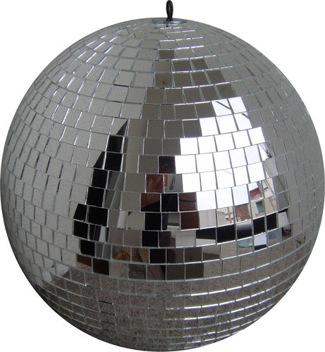 Esfera Espejada N° 30 Bola De Espejos Disco Con Gancho 0