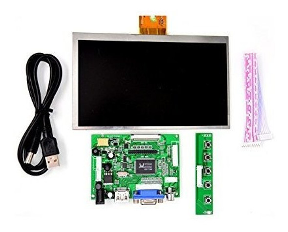 Geeekpi 7 Pulgadas 1024 X 600 Hdmi Pantalla Lcd Con Monitor 1