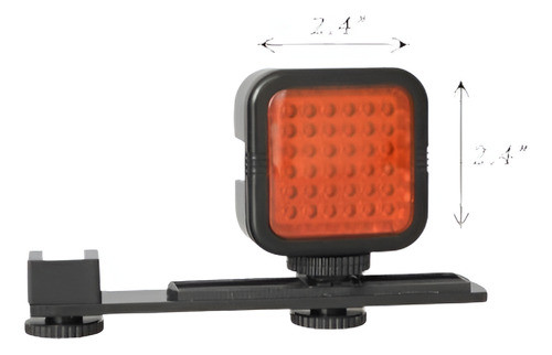 Luz Recargable Roja Ir 36 Led Infrarrojos Visión Nocturna + 0