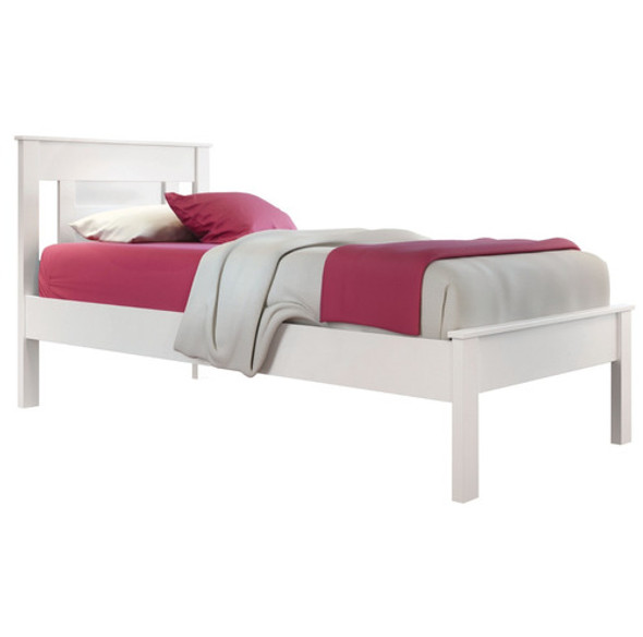 Cama 1 Plaza Dormitorio Infantil Cuarto 200166 Blanca 0