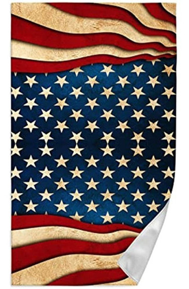 Vunko - Toalla De Cocina Con Bandera Americana, Suave, Muy A 1