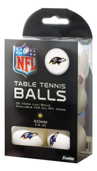 Bolas De Tênis De Mesa Franklin Sports Baltimore Ravens Nfl 1