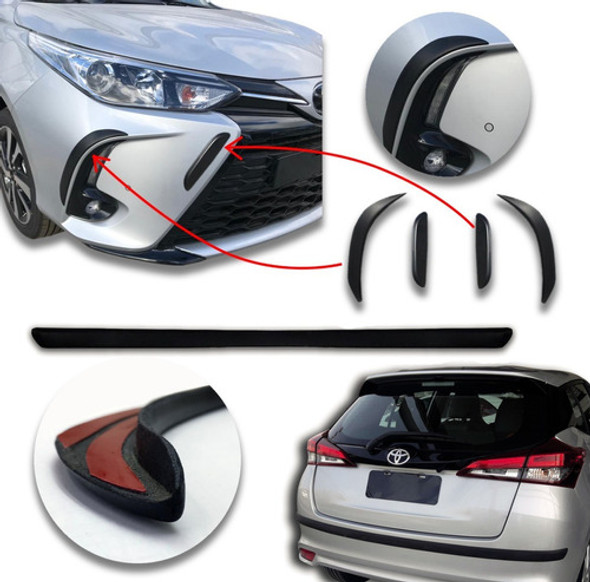 Kit Accesorios Paragolpes Negros Toyota Yaris 2022 Kenny 0
