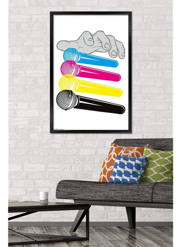 Trends International Mic Drop Wall Poster, 22.375  X 34 , Ve 1