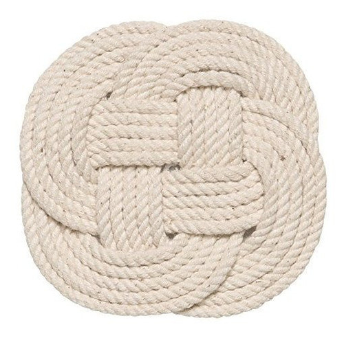 Ahora Designs Crocheted Nautical Rope Coaster Conjunto De Cu 1