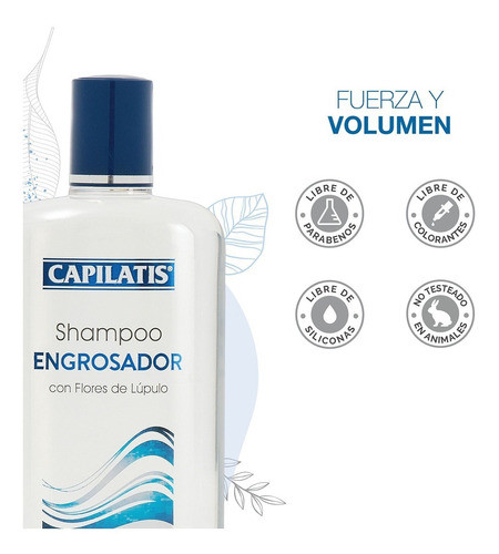 Set Engrosador Capilatis : Shampoo + Acondicionador X 410 Ml 1