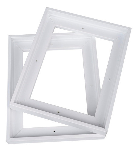 Marco Flotante Para Pintura Al Óleo 28x36 Cm, Blanco, Pack 2 0