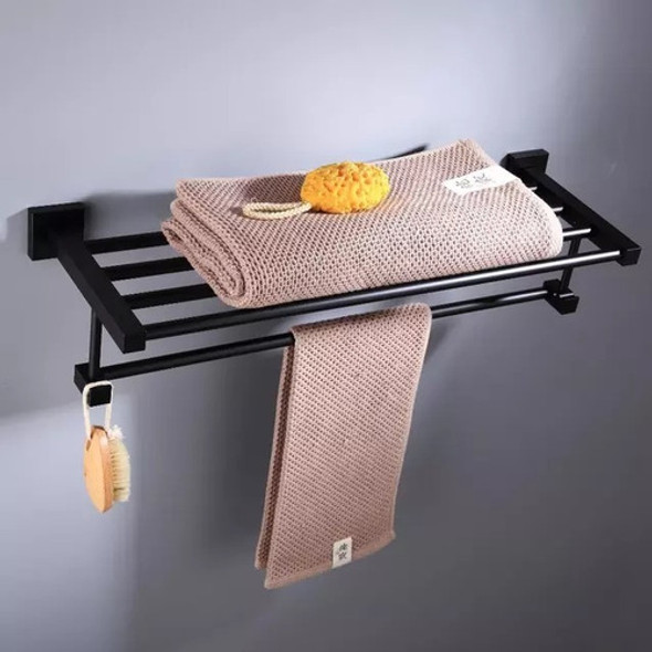 Toallero Doble De Aluminio 2 Niveles 55cms 1