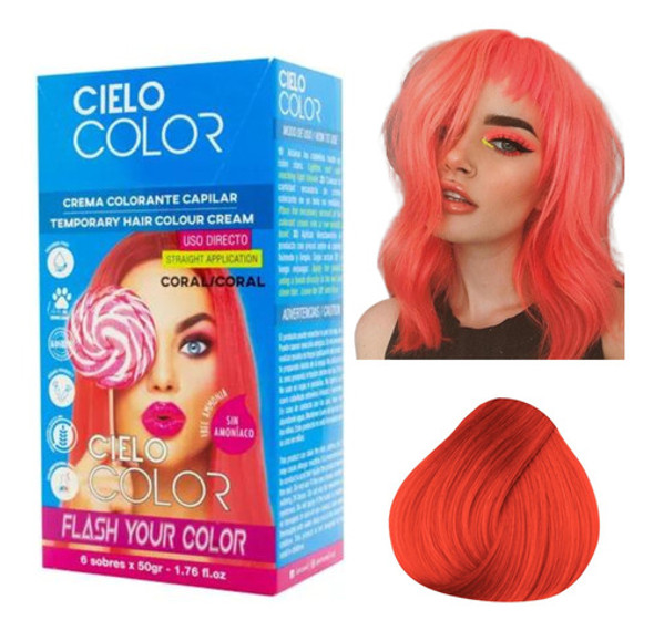Tintura Fantasia  Cielo Color Otowil Coral Lefemme 0